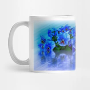 Blue Pansies Mug